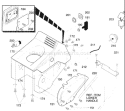 Page B Diagram and Parts List for ST21M ST 21 M 1995-09 Husqvarna Snow Blower