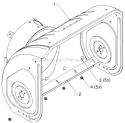 Auger Housing Impeller Diagram and Parts List for ST268EP ST 268EP 96191003802 - 2011-05 Husqvarna Snow Blower
