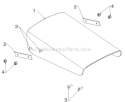 Control Panel Discharge Chute Diagram and Parts List for ST268EP ST 268EP 96191003803 - 2011-07 Husqvarna Snow Blower