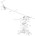 Control Panel Discharge Chute Diagram and Parts List for ST268EP ST 268EP 96191003803 - 2011-07 Husqvarna Snow Blower