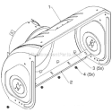 Auger Housing Impeller Diagram and Parts List for ST276EP ST 276EP 96191003902 - 2011-05 Husqvarna Snow Blower