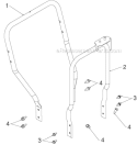 Handle Diagram and Parts List for ST276EP ST 276EP 96191003902 - 2011-05 Husqvarna Snow Blower