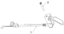 Control Panel Discharge Chute Diagram and Parts List for ST276EP ST 276EP 96191003903 - 2011-07 Husqvarna Snow Blower