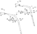 Handle Diagram and Parts List for ST276EP ST 276EP 96191003904 - 2012-06 Husqvarna Snow Blower