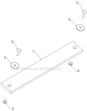 Auger Housing Impeller Diagram and Parts List for ST276EP ST 276EP 96191003904 - 2012-06 Husqvarna Snow Blower