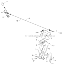 Control Panel Discharge Chute Diagram and Parts List for ST276EP ST 276EP 96191003905 - 2012-05 Husqvarna Snow Blower