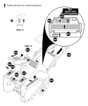 Part Location Diagram of 601002155 Husqvarna DECAL, SAFETY INSTRU ENG/FR