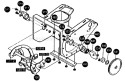 Page A Diagram and Parts List for ST521M ST 521 M 1998-01 Husqvarna Snow Blower