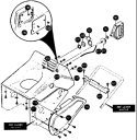 Page B Diagram and Parts List for ST521M ST 521 M 1998-01 Husqvarna Snow Blower