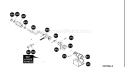 Part Location Diagram of 601001830 Husqvarna Bracket, Worm Mounting
