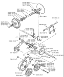 Page H Diagram and Parts List for ST723 ST 723 1999-10 Husqvarna Snow Blower