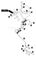 Part Location Diagram of 601001562 Husqvarna Rod, Speed Control