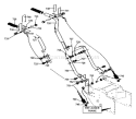 Page J Diagram and Parts List for ST824E ST 824 E 1998-02 Husqvarna Snow Blower