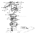 Page B Diagram and Parts List for ST824E ST 824 E 1998-02 Husqvarna Snow Blower