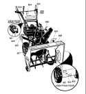 Page D Diagram and Parts List for ST826E ST 826 E 1995-01 Husqvarna Snow Blower