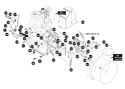 Page K Diagram and Parts List for ST927E ST 927 E 1996-01 Husqvarna Snow Blower