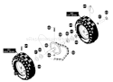 Page P Diagram and Parts List for ST927E ST 927 E 1996-01 Husqvarna Snow Blower