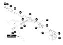 Page B Diagram and Parts List for ST927E ST 927 E 1996-01 Husqvarna Snow Blower