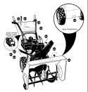 Page D Diagram and Parts List for ST927E ST 927 E 1996-01 Husqvarna Snow Blower