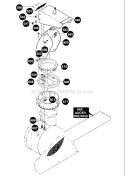 Page F Diagram and Parts List for ST927E ST 927 E 1997-11 Husqvarna Snow Blower