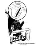 Page H Diagram and Parts List for ST927E ST 927 E 1997-11 Husqvarna Snow Blower