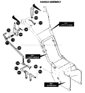 Page K Diagram and Parts List for ST927E ST 927 E 1998-01 Husqvarna Snow Blower