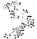 Page E Diagram and Parts List for ST927E ST 927 E 1998-01 Husqvarna Snow Blower