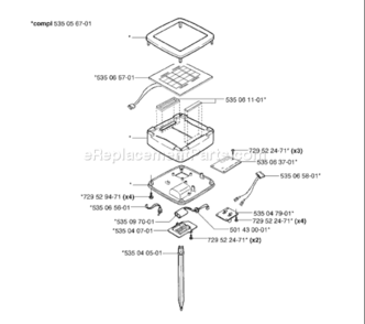 Part Location Diagram of 535047901 Husqvarna Mounting Plate