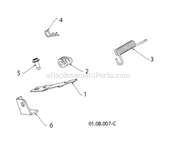 Handle_Controls_C Diagram and Parts List for ST 2012-08 Husqvarna Snow Blower