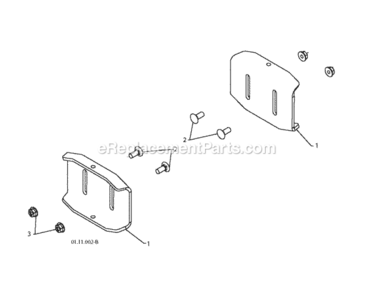 Page G Diagram and Parts List for ST 2012-08 Husqvarna Snow Blower