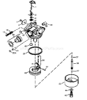 Part Location Diagram of 640073 Tecumseh Carburetor