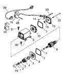 Page R Diagram and Parts List for TEC 1997-04 Husqvarna Engine