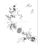 Part Location Diagram of 36864 Tecumseh Blower Housing