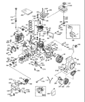 Page AJ Diagram and Parts List for TEC 1997-04 Husqvarna Engine