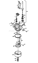 Part Location Diagram of 632364 Tecumseh Carburetor