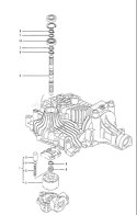 Page K Diagram and Parts List for K61 Tuff Torq  Transaxle Husqvarna Engine