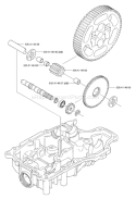 Page F Diagram and Parts List for K66 Tuff Torq K 66 Transmission 2002-06 Husqvarna Engine
