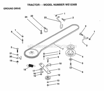Page I Diagram and Parts List for WE1236B 1994 Husqvarna Lawn Tractor
