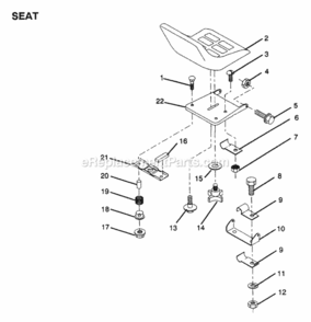 Page L Diagram and Parts List for WE12536A 1991 Husqvarna Lawn Tractor