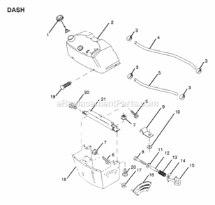 Page B Diagram and Parts List for WE12536A 1991 Husqvarna Lawn Tractor