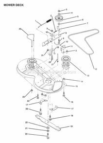Page I Diagram and Parts List for WE12536A 1991 Husqvarna Lawn Tractor