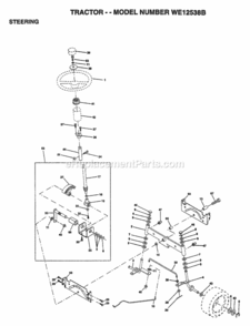 Page I Diagram and Parts List for WE12538B 1997 Husqvarna Lawn Tractor