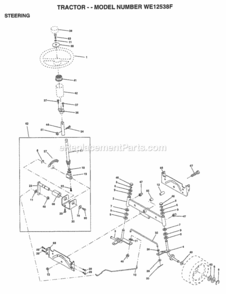 Page I Diagram and Parts List for WE12538F 1999 Husqvarna Lawn Tractor