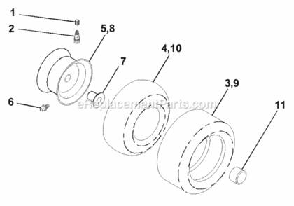 Page J Diagram and Parts List for WE12538G 2000 Husqvarna Lawn Tractor
