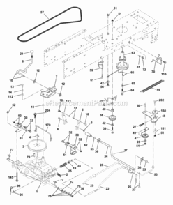 Page C Diagram and Parts List for WE12538G 2000 Husqvarna Lawn Tractor