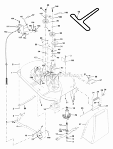 Page F Diagram and Parts List for WE12538G 2000 Husqvarna Lawn Tractor