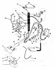 Page E Diagram and Parts List for WE125N38A 1999 And Before Husqvarna Lawn Tractor
