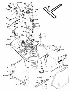 Page G Diagram and Parts List for WE125N38A 1999 And Before Husqvarna Lawn Tractor