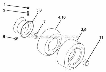 Page J Diagram and Parts List for WE1338A 2003 Husqvarna Lawn Tractor