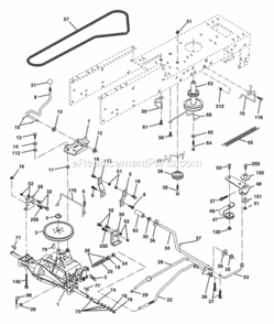 Page C Diagram and Parts List for WE1338A 2003 Husqvarna Lawn Tractor